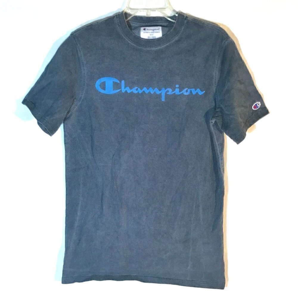 Champion Vintage Blue Short Sleeve Tee T Shirt